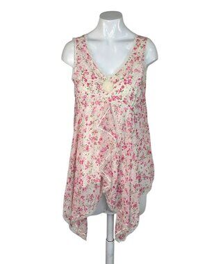 Mary-Kate & Ashley Vintage Handkerchief Hem, Floral Whimsy Tank, Girls 14/16